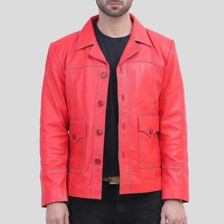 mens red jacket